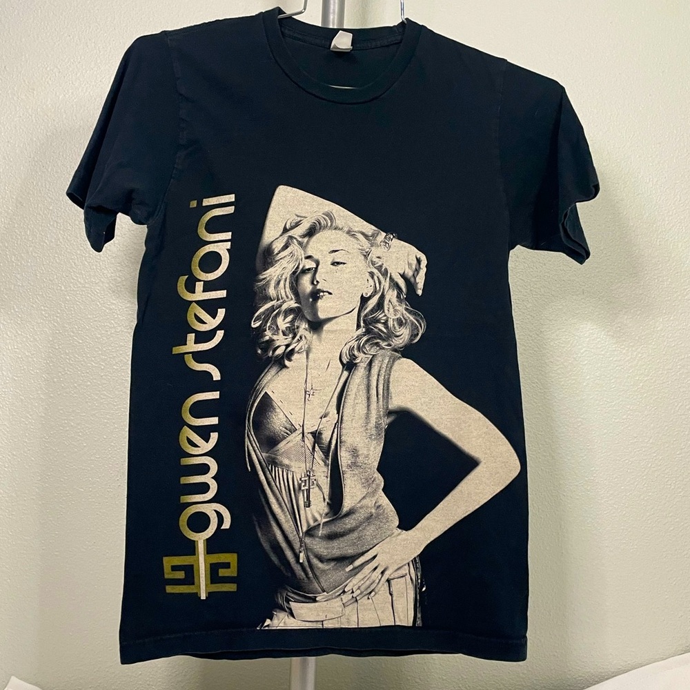 Tultex black 2007 Gwen Stefani The Sweet Escape Tour graphic band tee sz S